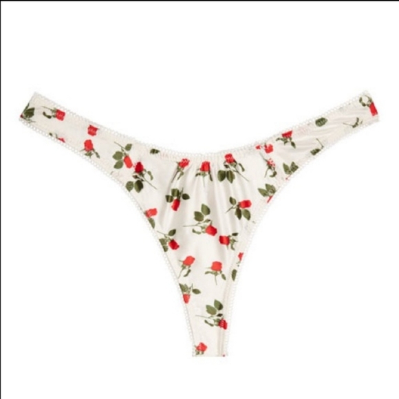 NWT FOR LOVE & LEMONS Love Song Roses Bra & Thong SET - Picture 11 of 11